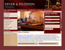 Tablet Screenshot of deverandfeldstein.com